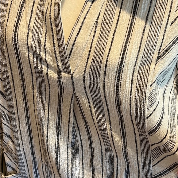 Soft Surroundings Black and White Striped Tunic, NWT, L - Picture 5 of 10